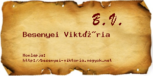Besenyei Viktória névjegykártya